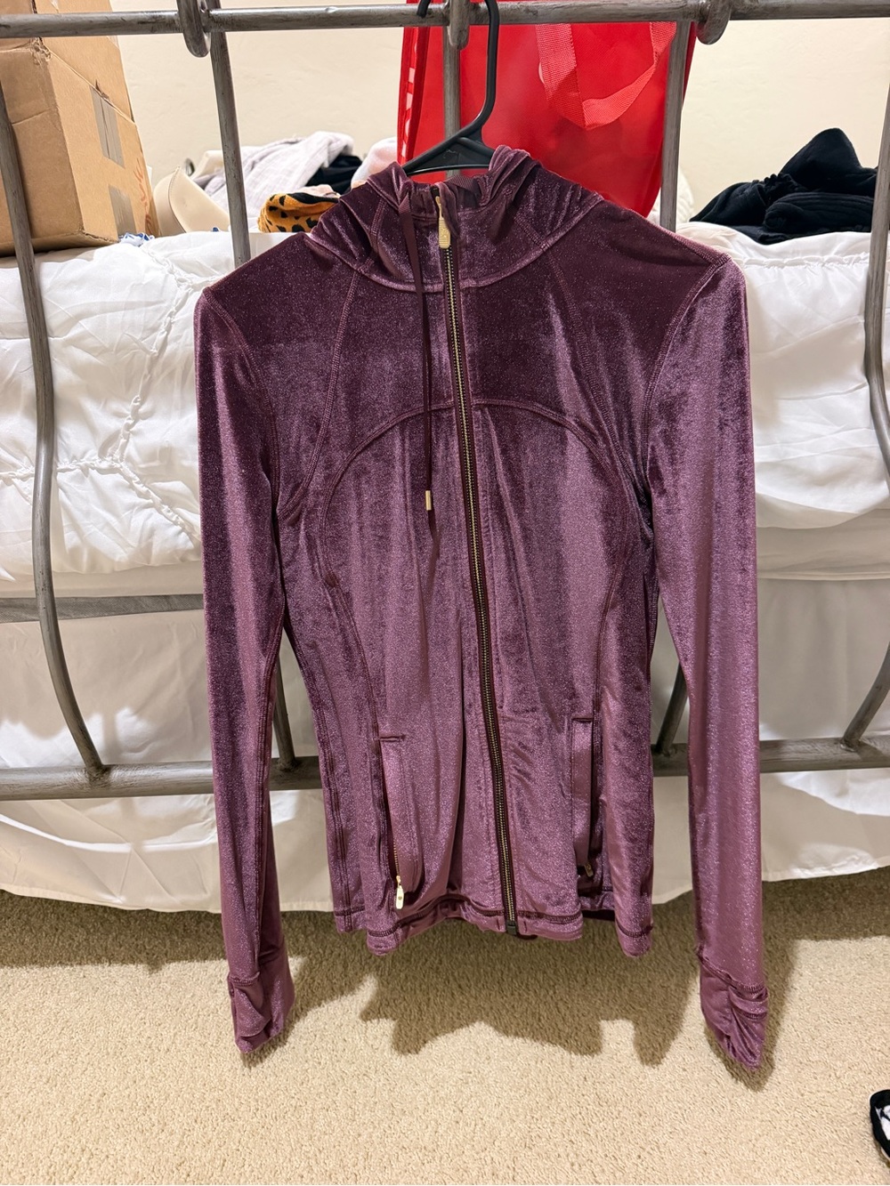 lululemon athletica Velvet Hooded Zip Jacket - Plum